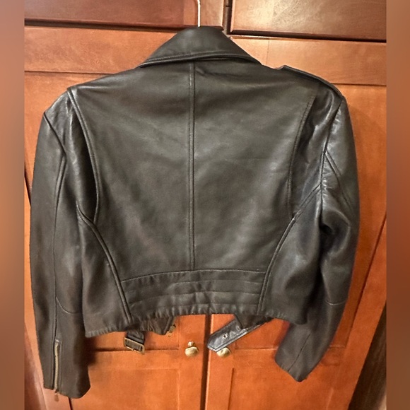 Rebecca Minkoff Lamskin Leather Jacket - Picture 2 of 10